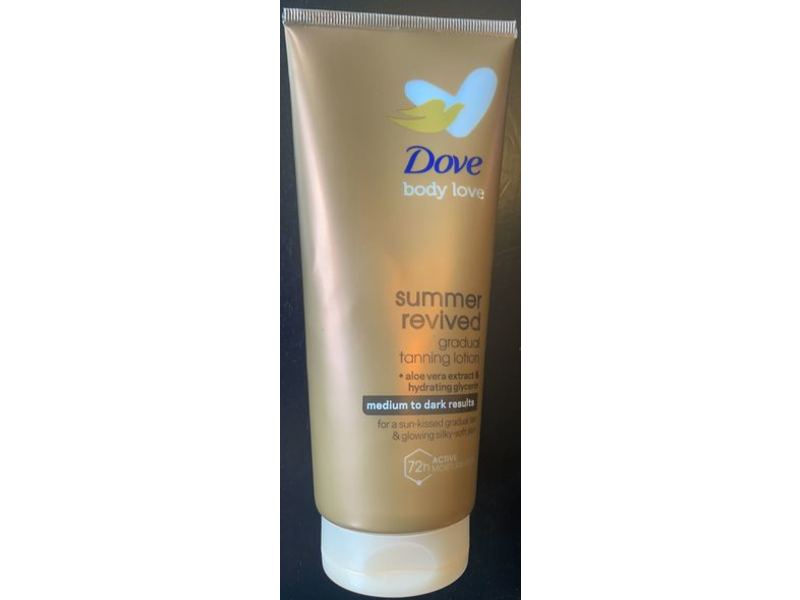 Dove Body Love Summer Revived Tanning Lotion, Medium to Dark, 200 mL