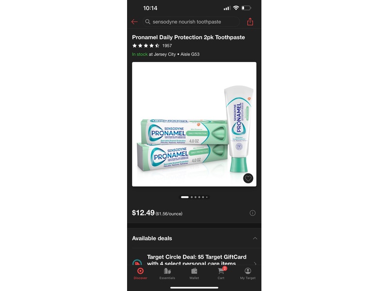 Sensodyne Pronamel Daily Protection Toothpaste, Mint Essence, 4 oz/113 g