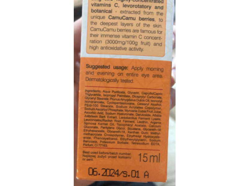 Biotaniqe Vitamin C Rejuvenating Eye Cream, 15 mL