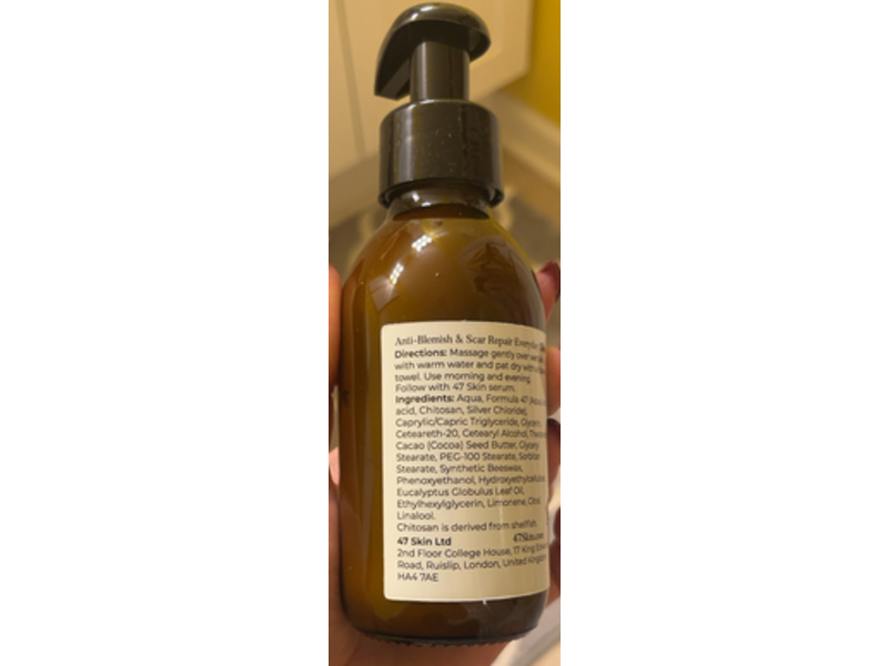 47 Skin Anti-Blemish & Scar Repair Everyday Cleanser, 5 fl oz/150 mL