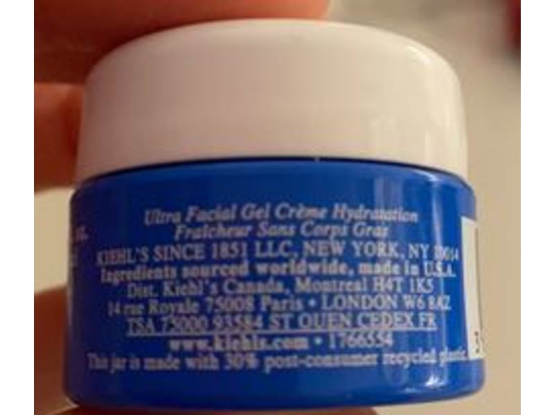 Kiehl's Ultra Facil Oil Free Gel Cream, 0.25 fl oz/7 mL