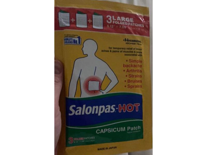 Salonpas-Hot Capsicum Patch, 3 Patches