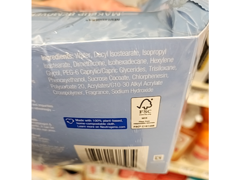 Neutrogena Makeup Remover, 50 Counts, Pack Of 2