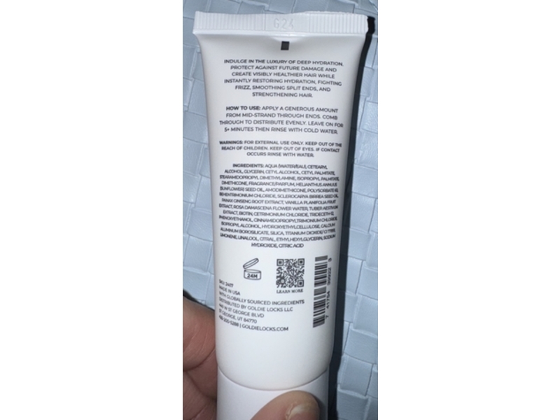 Goldie Locks Ultra Hydrating Signature Hair Mask, 1 fl oz/30 mL