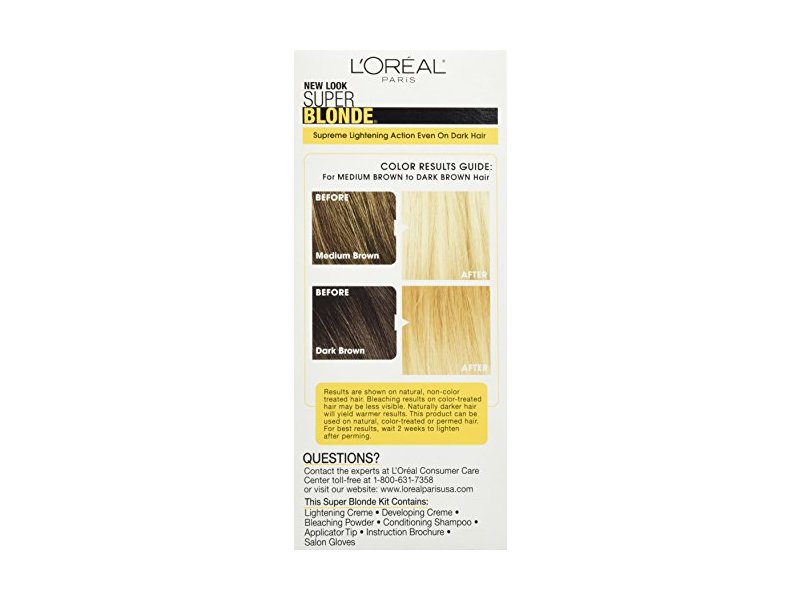 L'Oréal Paris Super Blonde Créme Lightening Kit, 200 Bleach Blonde