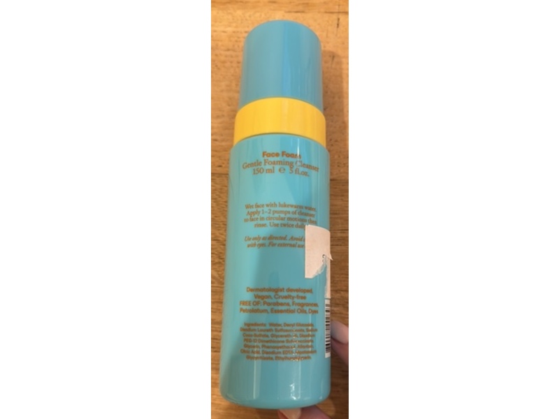 Erly Face Foam Gentle Foaming Cleanser, 5 fl oz/150 mL