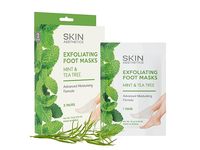 Skin Aesthetics Exfoliating Foot Masks, Mint & Tea Tree, 0.85 oz/24 g, 1 Pair - thumbnail 1