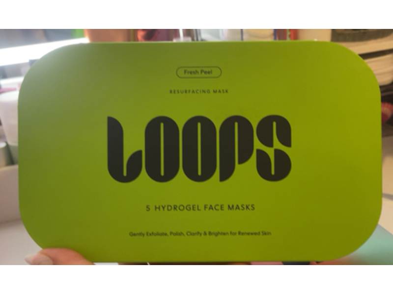 Loops Fresh Peel Resurfacing Hydrogel Face Mask, 5 Count