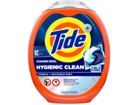 Tide Hygienic Clean Power Pods, Original Scent, 84 fl oz/2,39 kg, 57 Count - thumbnail 1