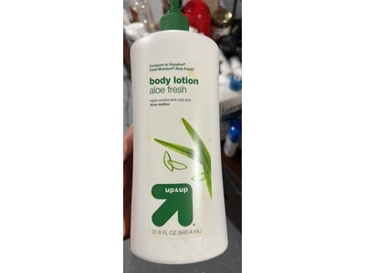 Up&Up Body Lotion, Aloe Fresh, 31.8 fl oz/940.4 mL