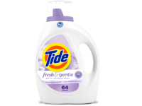 Tide Fresh & Gentle Liquid Laundry Detergent, White Lavender, 64 Loads, 84 fl oz - thumbnail 1