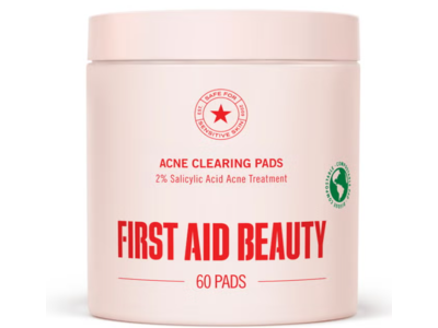 First Aid Beauty Acne Clearing Pads, 2% Salicylic Acid, Count 60