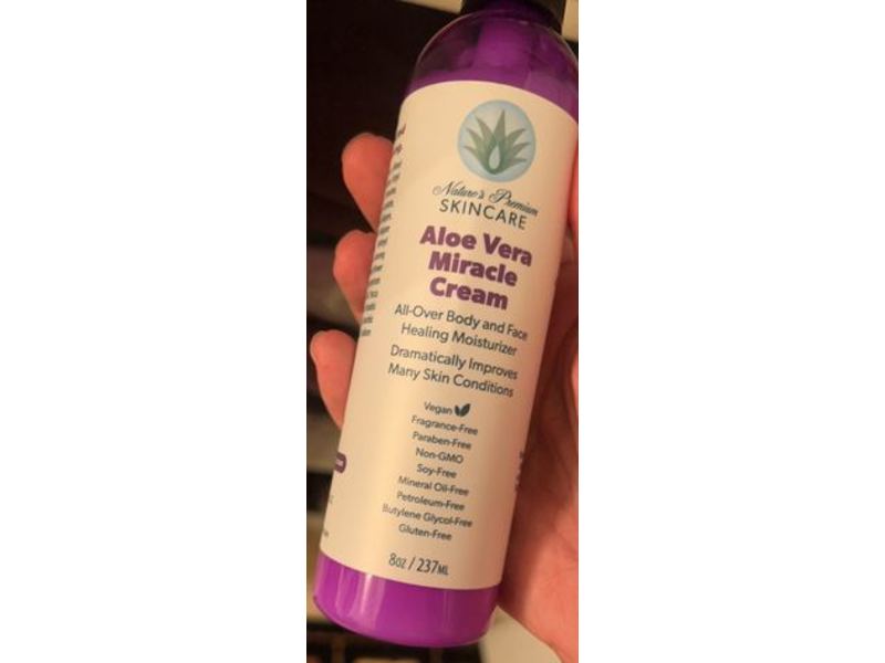 Nature Premium Skin Care Miracle Cream, Aloe Vera, 8 oz/237 mL