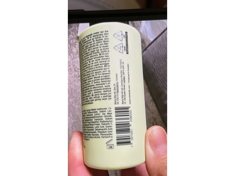 Maria Nila Structure Repair Shampoo, 3.4 fl oz/100 mL