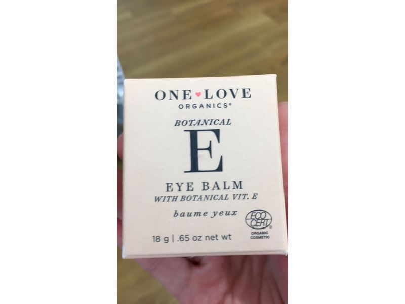 One Love Organics Eye Balm, Botanical E, 0.65 oz/18 g