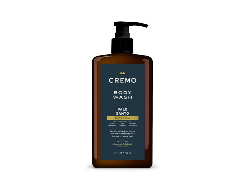 Cremo Palo Santo Body Wash, Bright Cardamom + Dry Papyrus & Aromatic Palo Santo, 32 fl oz/ 946 mL