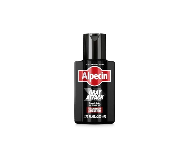 Alpecin Caffeine & Color Shampoo, Grey Attack, 6.76 fl oz/200 mL