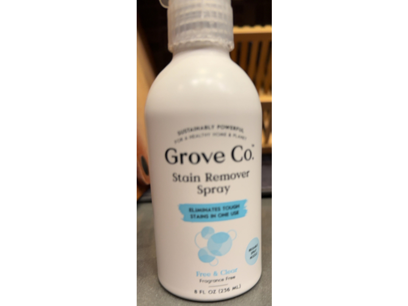 Grove Co. Stain Remover Spray, Free & Clear, 236 mL