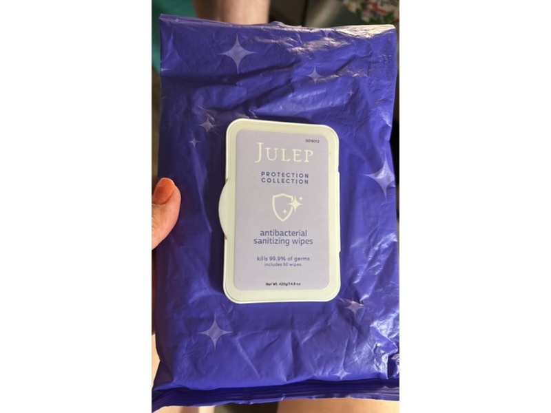 Julep Protection Collection Antibacterial Sanitizing Wipes, 14.8 oz/420 g