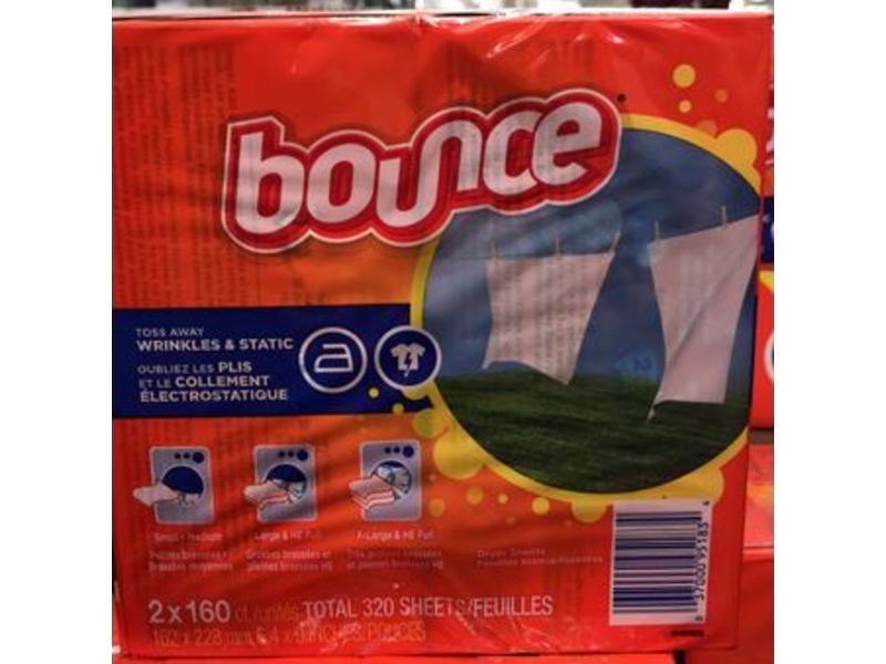 Bounce Outdoor Fresh Dryer Sheets, 320 Count