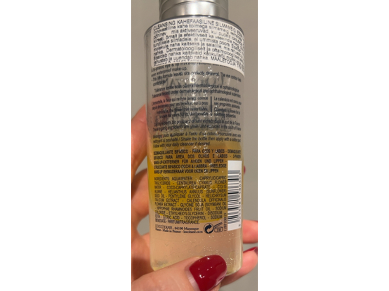 L'Occitane en Provence Immortelle Eyes & Lips Make-Up Remover, 3.3 fl oz/100 mL