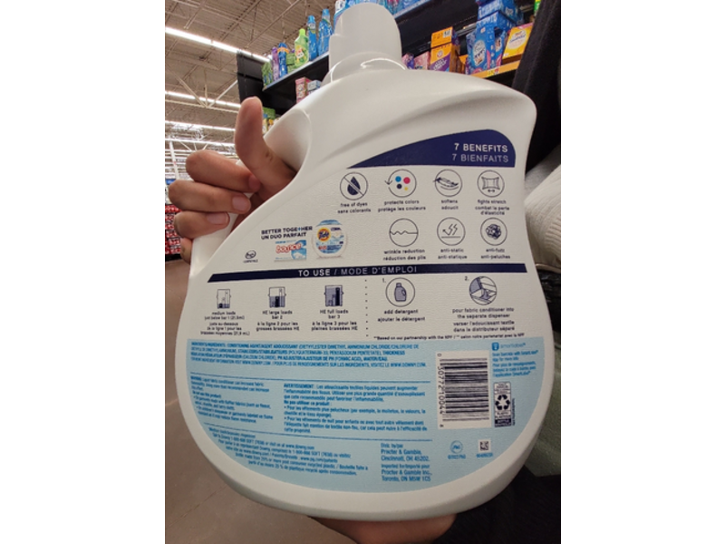 Downy Ultra Liquid Fabric Softener, Free & Gentle, 150 Loads, 111 fl oz/3.29 L