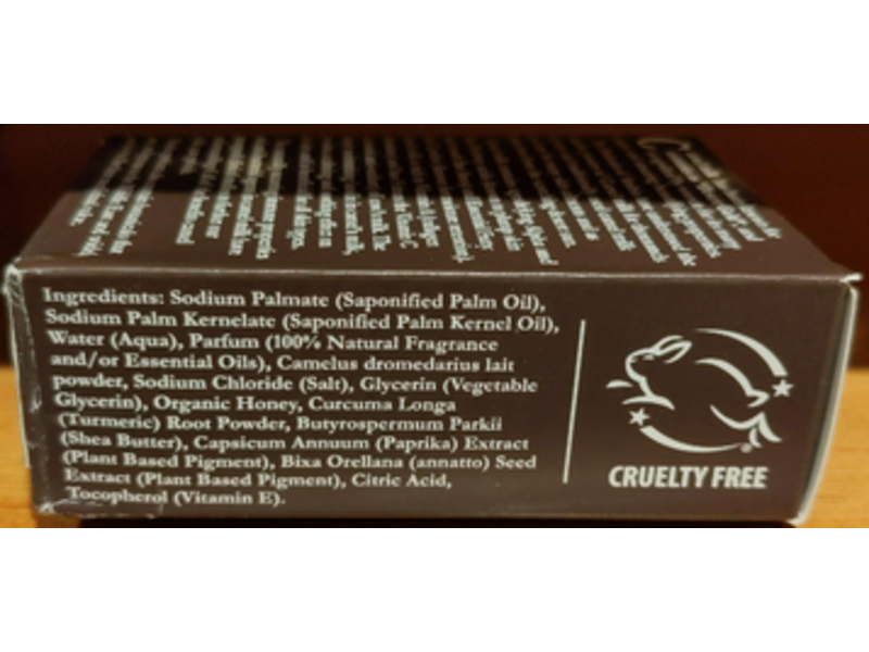 Bedu Triple Milled Face And Body Bar, Intense Moisture, Firming, Turmeric & Honey, 4 oz/113 g