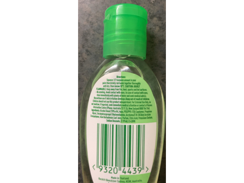 Dettol On The Go Hand Sanitiser Gel, Aloe Vera, 50 mL