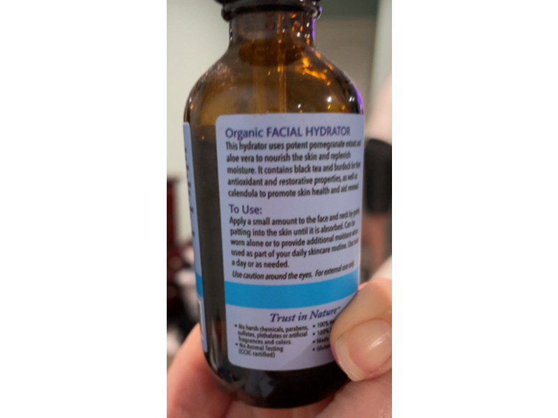 California Pure Naturals Organic Facial Hydrator Set, Replenishes Moisture