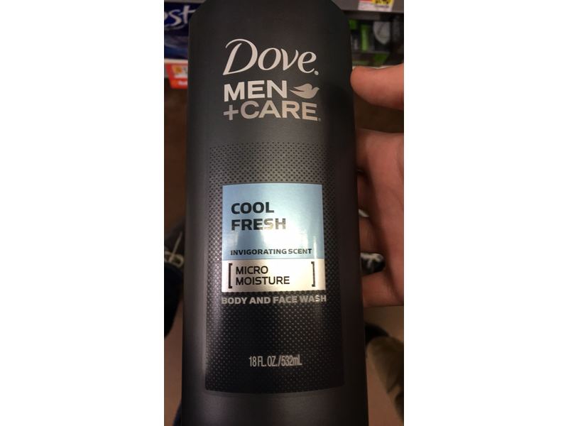 Dove Men + Care Body And Face Wash, Cool Fresh, 18 fl oz/532 mL