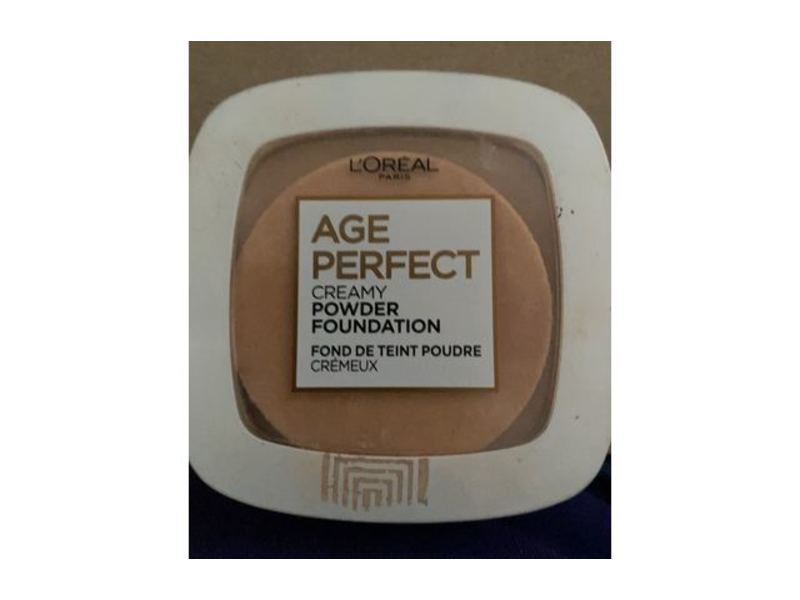 L'Oreal Paris Age Perfect Creamy Powder Foundation, 300 Ivory, 0.31 oz/9 g
