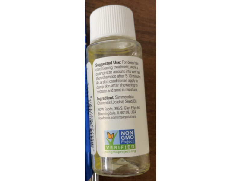 Now Solutions100% Pure Moisturizing Oil, Jojoba Oil, 1 fl oz/30 mL