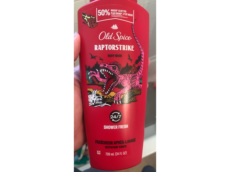 Old Spice Shower Fresh Body Wash, Raptorstrike, 24 fl oz/709 mL, Pack Of 4