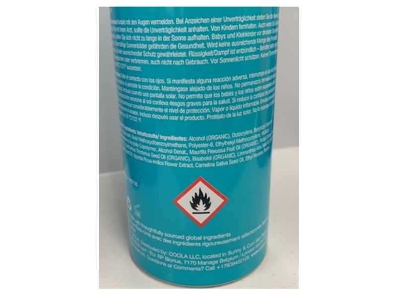 Coola Classic Sunscreen Spray, SPF 50, Guava Mango, 6 fl oz/177 mL