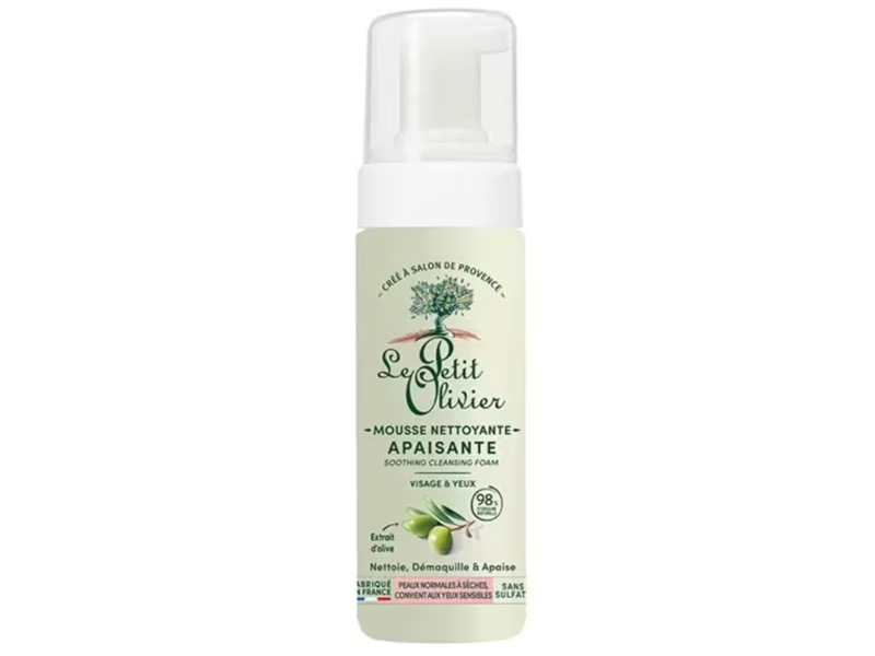 Le Petit Olivier Soothing Cleansing Foam, Olive Oil, 150 mL