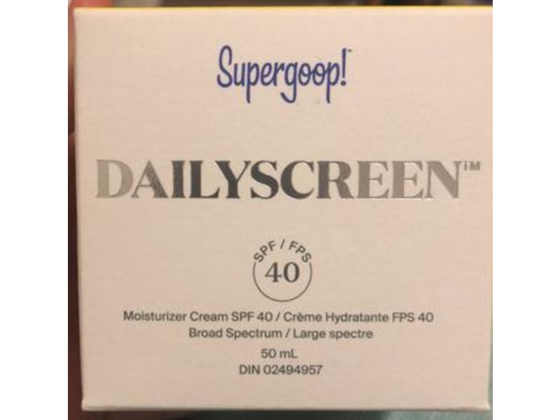 Supergoop Dailyscreen Moisturizer Cream, SPF40, 1.7 oz/50 mL