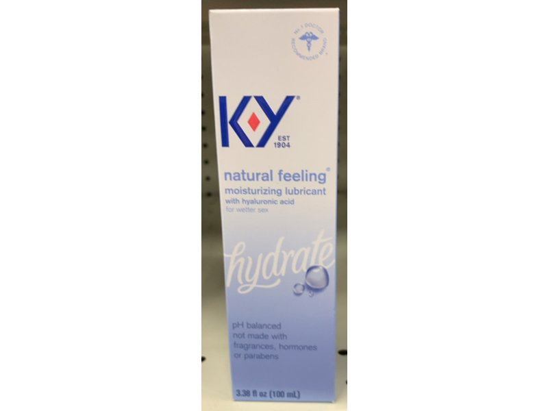 K-Y Natural Feeling Moisturizing Lubricant, 3.38 fl oz/100 mL