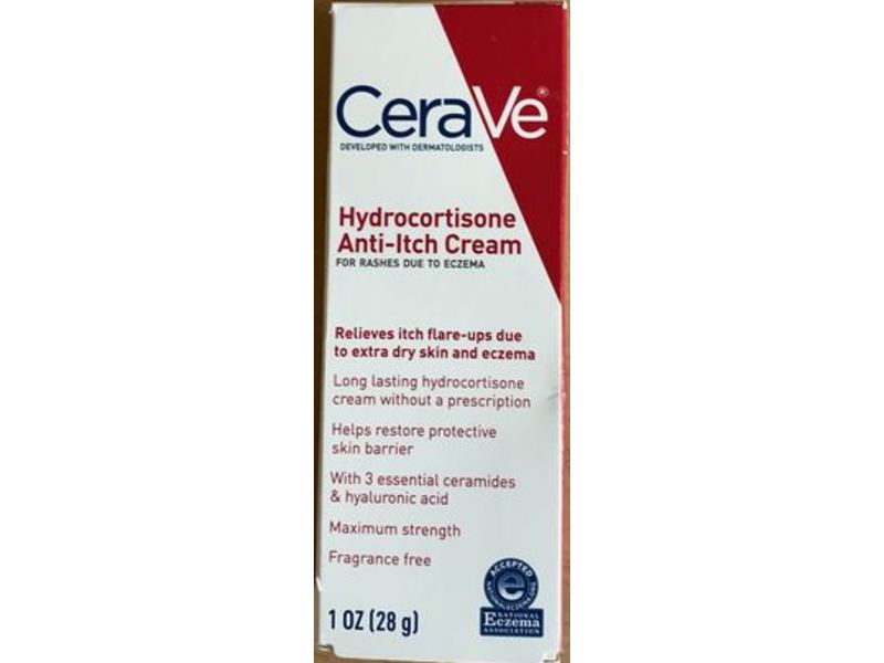 Cerave Hydrocortisone Anti-Itch Cream, 1 oz/28 g