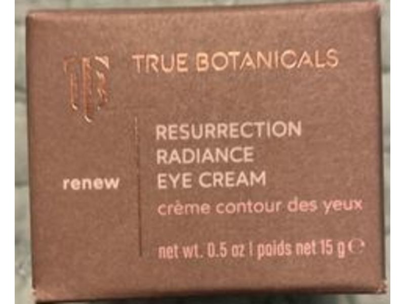 True Botanicals Resurrection Radiance Eye Cream, 0.05 oz/15 g