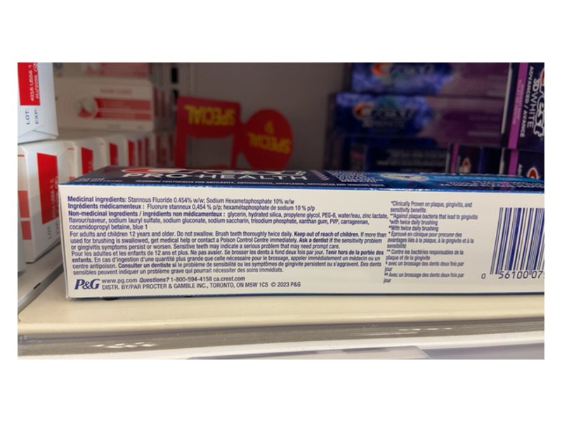 Crest Pro Health Advanced Toothpaste, Deep Clean Mint, 90 mL