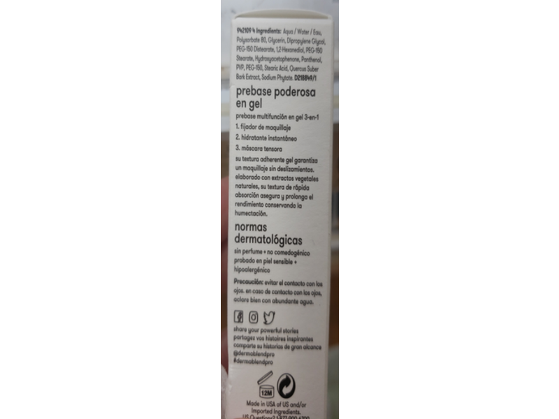 Dermablend Insta-Grip Jelly Makeup Primer, 1 fl oz/30 mL