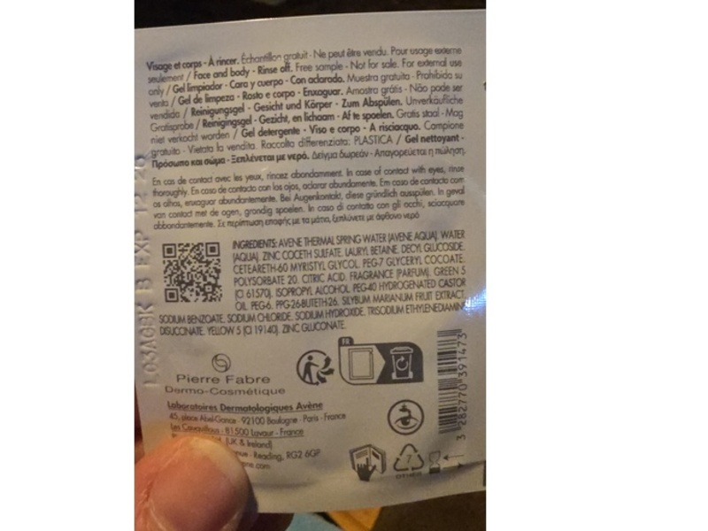 Avene Cleanance Cleansing Gel, 0.06 fl oz/2 mL