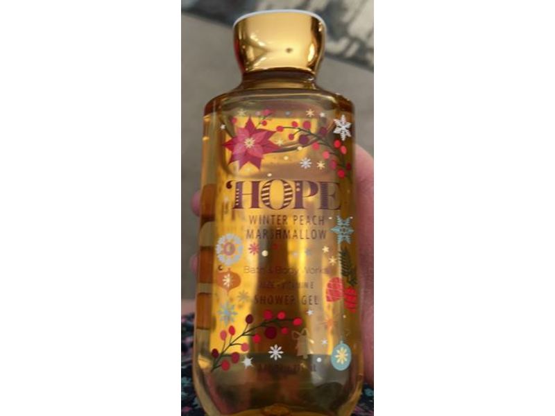Bath & Body Works Hope Shower Gel, Winter Peach Marshmallow, 10 fl oz/295 ml