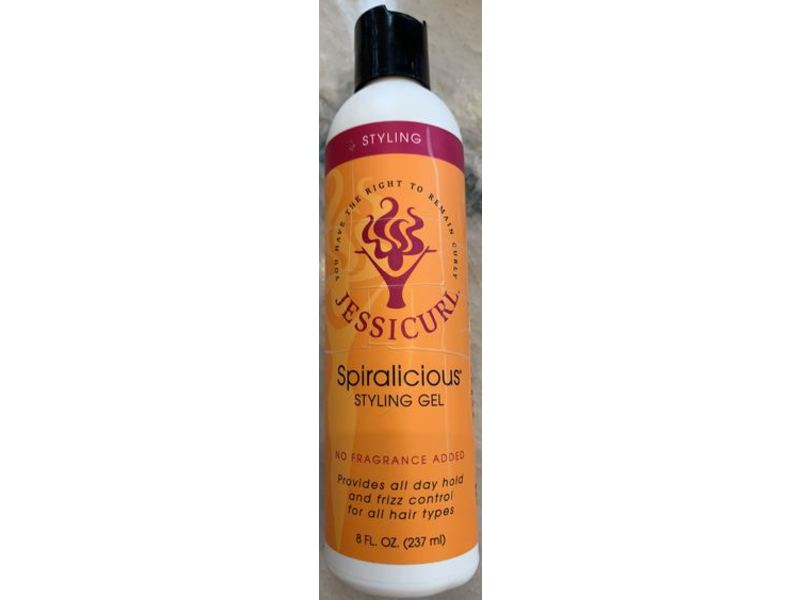 Jessicurl Spiralicious Styling Gel, No Fragrance Added, 8 fl oz/237 mL