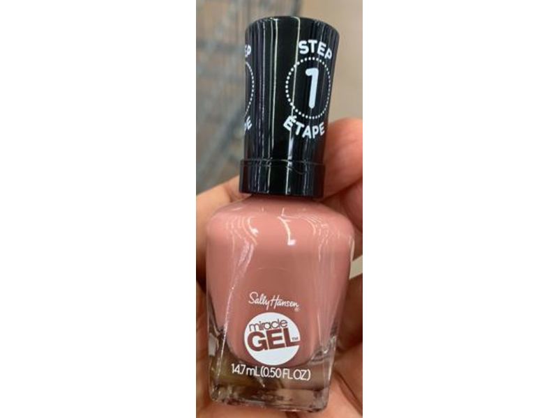 Sally Hansen Miracle Gel Nail Polish, Step 1, 252 Rose & Shine, 0.50 fl oz/14.7 mL