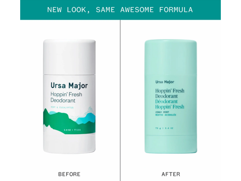 Ursa Major Deodorant, Mint & Eucalyptus, 2.6 oz/73 g
