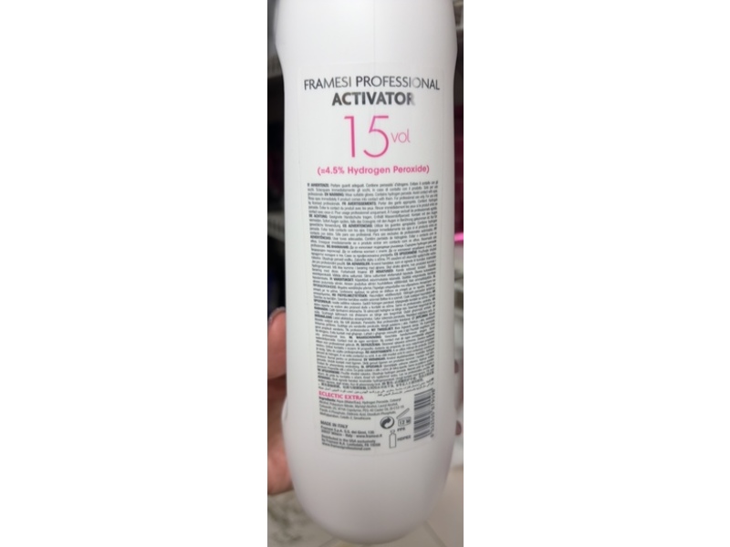 Framesi Professional Activator Hair Balanced Oxidizing Emulsion, 15 Vol, 32 fl oz/946 mL