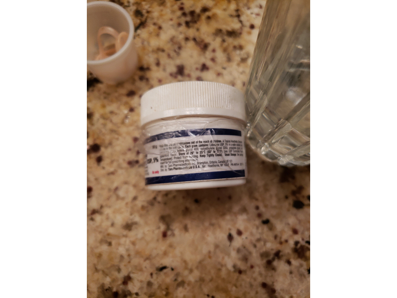 Lidocaine Ointment USP, 5% (Spearmint Flavored), 50 g, Taro Pharmaceuticals (RX)