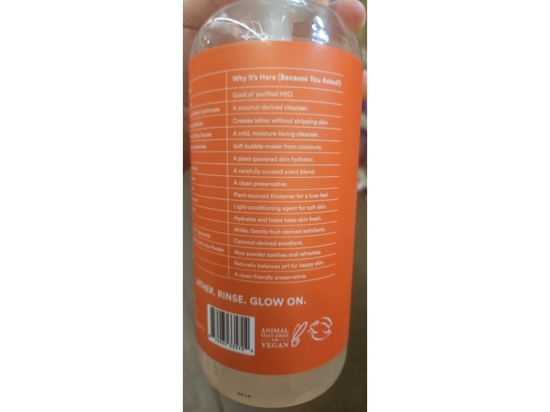 Clean Age AHA Body Wash, Golden-Hour, 32 fl oz/946 mL