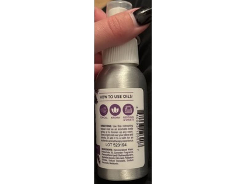Nature's Truth Sleep Spray Melatonin Topical Mist, Lavender, 2.4 fl oz/71 mL